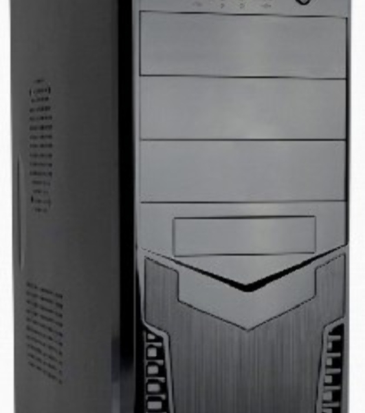 Компьютерный корпус Miditower ExeGate CP-601 Black, ATX, (CP450W, 80мм), 2хUSB, Audio