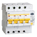 Выключатель автоматический дифференциального тока IEK MAD10-4-040-C-300 АД14 4Р 40А 300мА IEK, фото 1