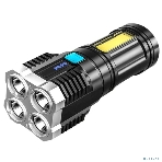 Фонарь Ultraflash LED51525 (фонарь акк 4В, черный, 4LED+COB, 3 Вт, 4 реж, Micro -USB, бокс), фото 1