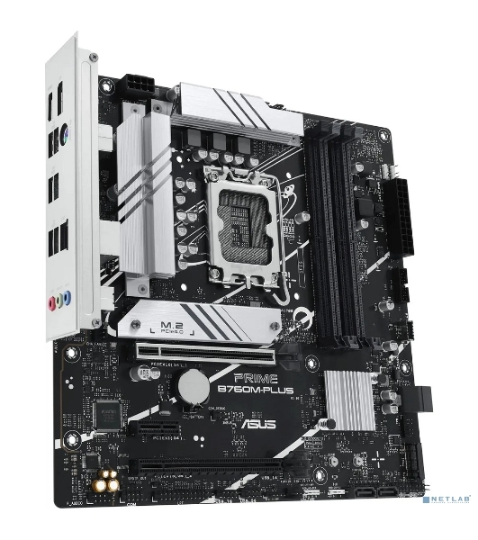 Материнская плата ASUS PRIME B760M-PLUS, LGA 1700, Intel B760, 4xDDR5, 4xSATA, 2xM.2, 1xPCIe 4.0 x4, 1xPCIe x1, 1xDP, 1xHDMI, 1x 2.5Gb LAN, 2xUSB-A 3.2 Gen 2, 4xUSB-A 2.0, 3x3.5 мм, 7.1, mATX