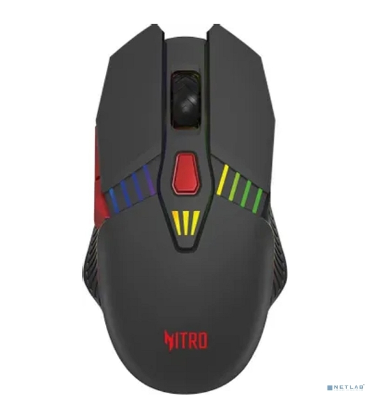 Мышь беспроводная Acer Nitro OMR305 черный, 3200 dpi, радиоканал, Bluetooth, USB, кнопки - 8