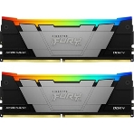 Оперативная память Kingston Fury Renegade, DDR4, 64Gb (2x32GB), 3200MHz, CL16, DIMM, радиатор, RGB, серебристый/черный, фото6