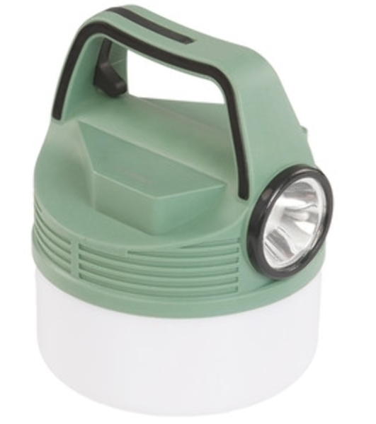 Фонарь аккумуляторный кемпинговый походный 16Вт SMD LED+3Вт LED Li-ion 18650 2400мА.ч Power-bank корпус ABS-пластик индикатор уровня заряда USB-шнур складной крючок для подвешивания матов. рассеив. КОСМОС KOC616Lit