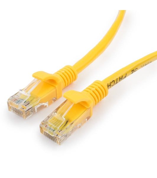 Патч-корд UTP Cablexpert PP12-30M/Y cat.5e, 30м, литой, многожильный, желтый