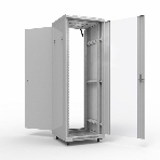 Напольный шкаф Rexant 19' серии Standart 22U 600х1000 мм, передняя дверь стекло, задняя дверь металл, RAL 7035 (состоит из 3 частей), фото4