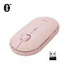 Мышь беспроводная Logitech Pebble M350 розовый, 1000 dpi, радиоканал, Bluetooth, USB, кнопки - 3, фото13