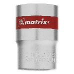 Головка торцевая Matrix, 19 мм, 6-гранная, CrV, под квадрат 1/2', хромированная, фото3
