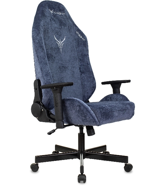 Кресло Knight N1 Fabric синий, ткань, 120 кг, механизм качания