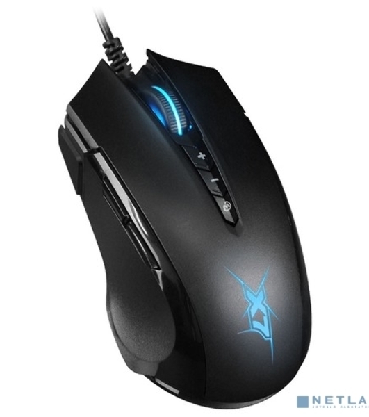 Мышь проводная A4Tech X89 черный, 2400 dpi, USB, кнопки - 8