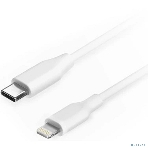 Кабель Filum USB 2.0, 1 м., белый, 3 А, разъемы: USB Type С male - Lightning male, пакет. (FL-C-U2-CM-LM-1M-W), фото 1