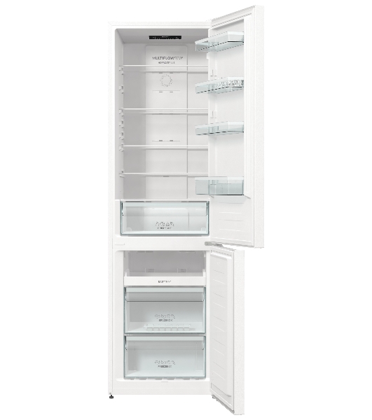 Холодильник Gorenje NRK6201PW4 белый двухкамерный 235/96л морозилка снизу, No Frost