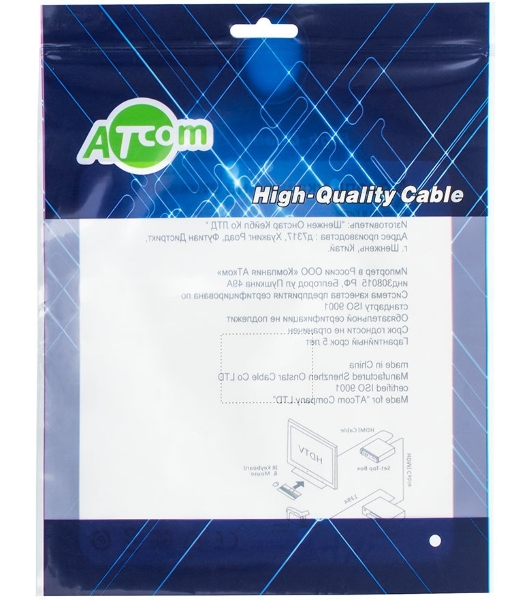 Кабель ATCOM HDMI-HDMI 1M AT3780