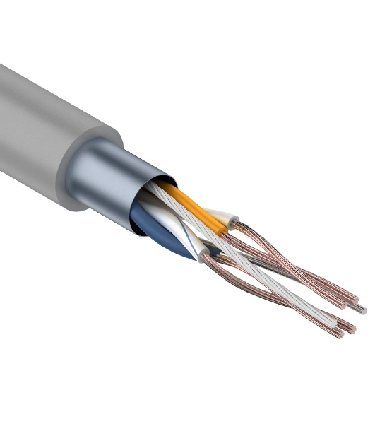 Кабель витая пара Rexant FTP 2PR 24AWG, cat.5e STRANDED (бухта 305 м)