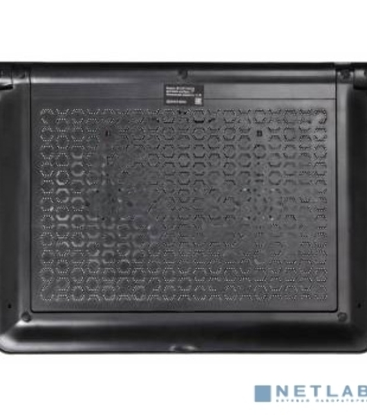 Подставка Buro 17'398x300x29мм 2xUSB 2x 140ммFAN 926г металлическая сетка/пластик черный