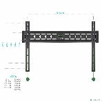 Кронштейн ONKRON FM6 для телевизора 43'-85' фиксированный, черный, фото12