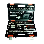 Набор инструментов, 1/2', 1/4', CrV, пластиковый кейс 82 предм, фото 1