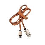 Кабель USB-Type-C Rexant 2A/leather/brown/1м, фото 1