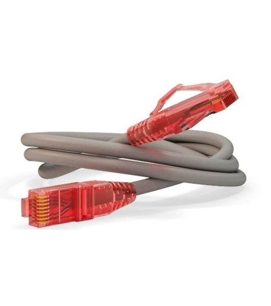 Патч-корд Hyperline UTP, Cat.5e, LSZH, 1.5 м, серый