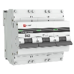 Выключатель автоматический модульный 3п D 63А 10кА ВА 47-100 PROxima EKF mcb47100-3-63D-pro, фото3