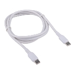 Кабель USB2.0 Cablexpert CCB-USB2-CMCMO1-1MW, TypeC/TypeC, Classic 0.1, 3A, 60Вт, PD/QC3.0, медь, 1м, белый, коробка, фото 1