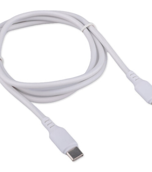 Кабель USB2.0 Cablexpert CCB-USB2-CMCMO1-1MW, TypeC/TypeC, Classic 0.1, 3A, 60Вт, PD/QC3.0, медь, 1м, белый, коробка