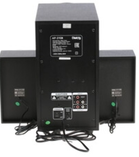 Акустическая система Dialog Progressive AP-210B BLACK 2.1, 30W+2*15W RMS, Bluetooth, USB+SD reader