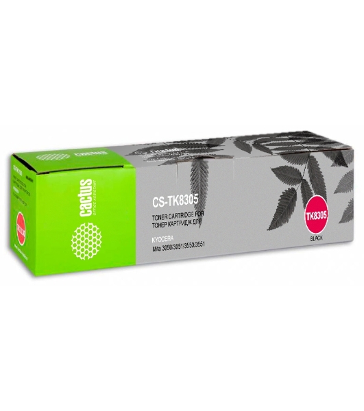 Картридж лазерный Cactus CS-TK8305 черный (25000 стр.) для Kyocera Mita 3050/3051/3550/3551