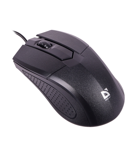 Мышь проводная Defender Optimum MB-270 черный, 1000 dpi, USB, кнопки - 3