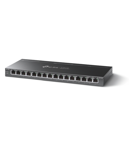 Коммутатор настольный TP-Link TL-SG116P с 16 гигабитными портами PoE+