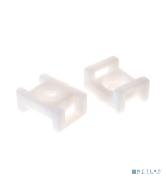 Площадка для крепления стяжки Rexant (ПС-2) 22x16 мм, белая, упаковка 100 шт.