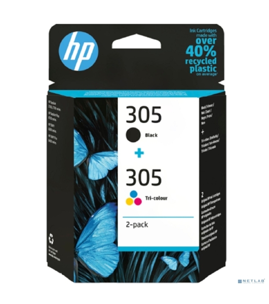 Картридж HP 305 струйный, набор черный и цветной (120/100 стр)