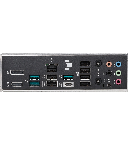 Материнская плата ASUS TUF GAMING B650E-PLUS WIFI, AM5, AMD B650, 4xDDR5, 4xSATA, 3xM.2, 1xPCIe 5.0 x16, 1xPCIe 4.0 x4, 2xPCIe 4.0 x1, 1xDisplayPort, 1xHDMI, 1x2.5Gb LAN, Wi-Fi 6E, Bluetooth 5.3, 1xUSB-C 20Gbps, 3xUSB-A 10Gbps, 6xUSB-A 2.0, 5x3.5 мм, 7.1, ATX