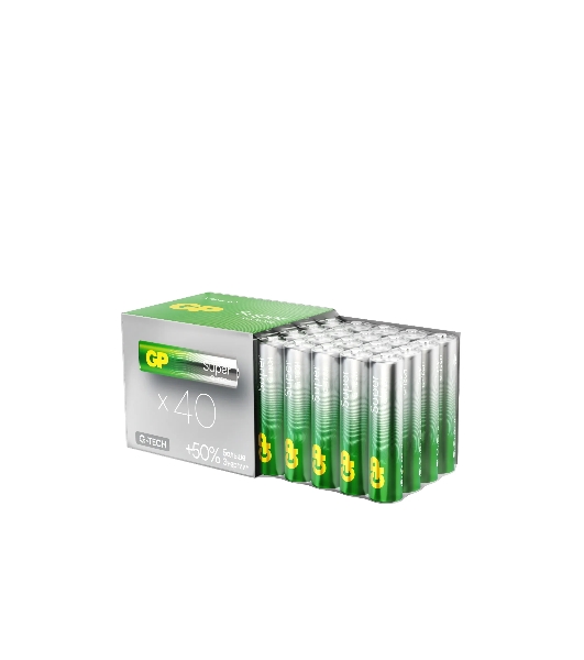 Алкалиновые батарейки GP Super Alkaline G-Tech 24А ААA - 40 шт. в пленке