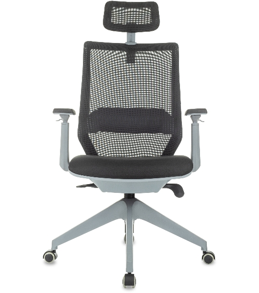 Кресло руководителя Бюрократ MC-G611NL-H черный Elastic-102 с подголов. крестов. 4-луч. пластик пластик серый