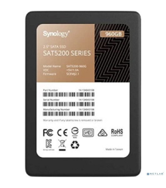 Накопитель SSD Synology Enterprise SAT5221-1920G, 1.92Tb, SATA, 2.5', R/W 500/500