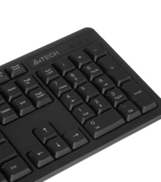 Комплект клавиатура+мышь A4Tech 3330N беспроводной, USB, 1200 DPI, чёрный