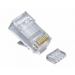 Вилка RJ-45 (8P8C) PLUG5UP-INSERT универсальная cat.5e со вставкой, контакты 30 микродюймов' (100 шт.), фото 1