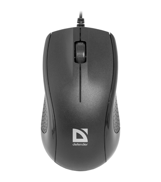 Мышь проводная Defender Optimum MB-160 черный, 1000 dpi, USB, кнопки - 3