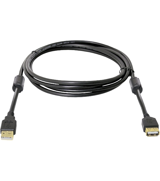 Кабель Defender PRO USB 2.0 кабель удлинительный 1.8м AM/AF, зол.конт, 2фер.фил.