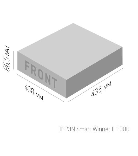 Источник бесперебойного питания Ippon Smart Winner II 1000 900Вт 1000ВА черный