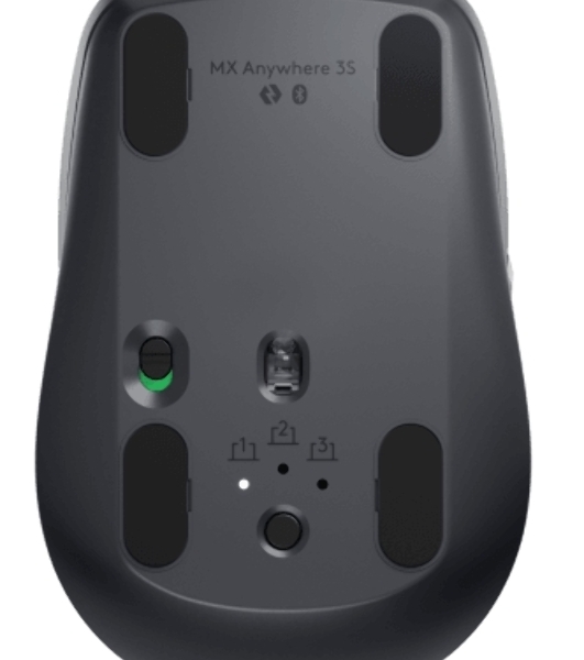 Мышь беспроводная/проводная Logitech MX Anywhere 3S графитовый, 8000 dpi, радиоканал, Bluetooth, USB, кнопки - 6