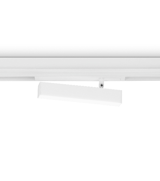 Управляемый светодиодный светильник для шинопровода Magnetic Ambrella light GL1321 WH белый IP20 12W 3000K-6400K 220V 120° 232*25*112 (Без ПДУ)