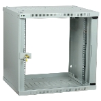 Шкаф LINEA WE 9U 600x600 мм дверь стекло серый ITK, фото 1