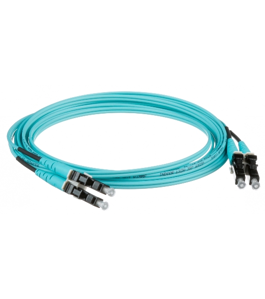 Патч-корд Panduit FX2ELLNLNSNM003 2x50/125 OM3 LC дуплекс-LC дуплекс 3м LSZH аквамарин