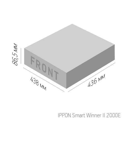 Источник бесперебойного питания Ippon Smart Winner II 2000E 1800Вт 2000ВА черный