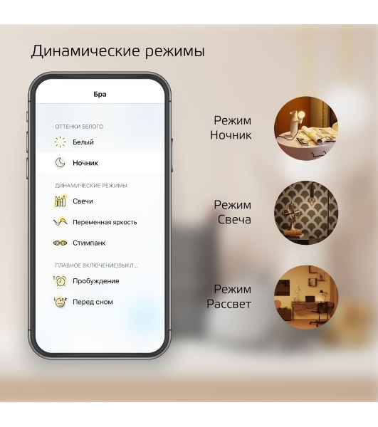 Лампа светодиодная филаментная Gauss Smart Home DIM E27 A60 7 Вт 1/10/40