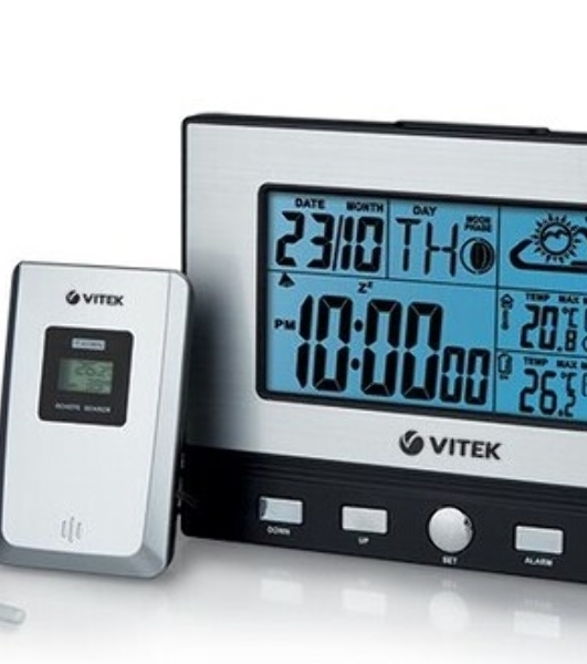 Погодная станция Vitek VT-3533 серебристый/черный