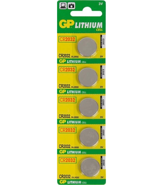 Элементы питания GP Lithium CR2032 (5шт)