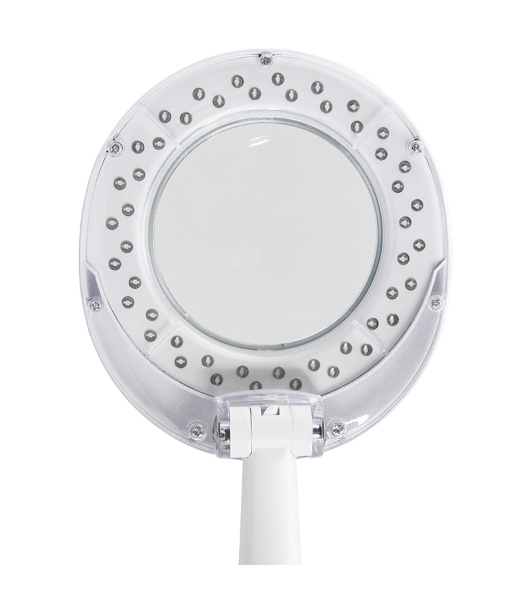 Лупа настольная 3D+12D Rexant с подсветкой 48 LED, белая