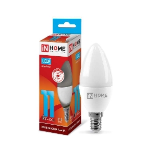 Лампа светодиодная LED-СВЕЧА-VC 11Вт свеча 4000К нейтр. белый E14 1050лм 230В IN HOME 4690612020471